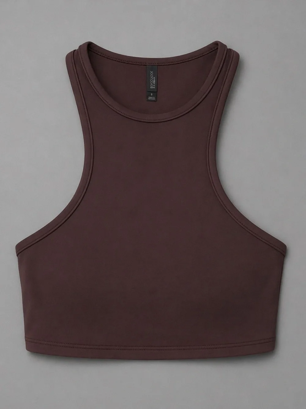Skims Swim High Neck Racer back in Cocoa